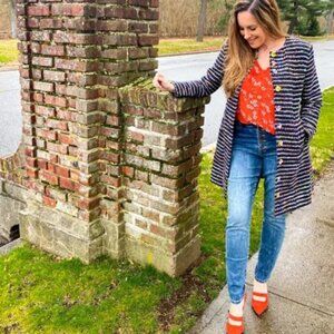 CAbi Headline Topper Tweed Coat Size 4